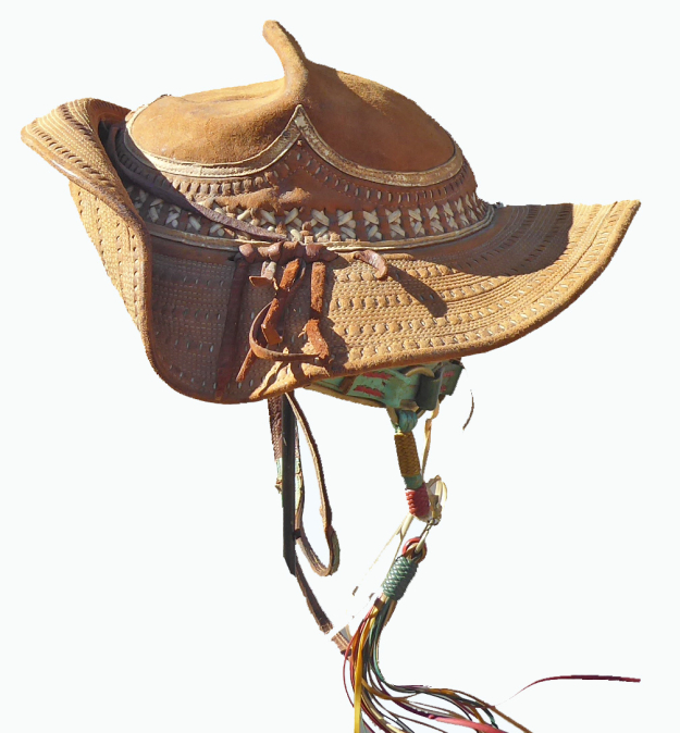 785 Traditional Vintage Brazilian Vaqueiro Leather Hat